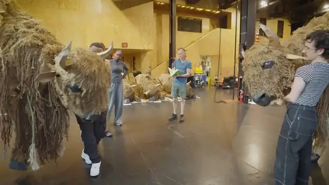 Video thumbnail for Art display to bring 40 life-size buffalo puppets to Brooklyn