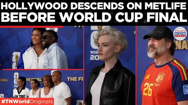Video thumbnail for WATCH: Stars Pose On Gold Carpet Before World Cup Final | World Cup Final 2026 | Times Now World