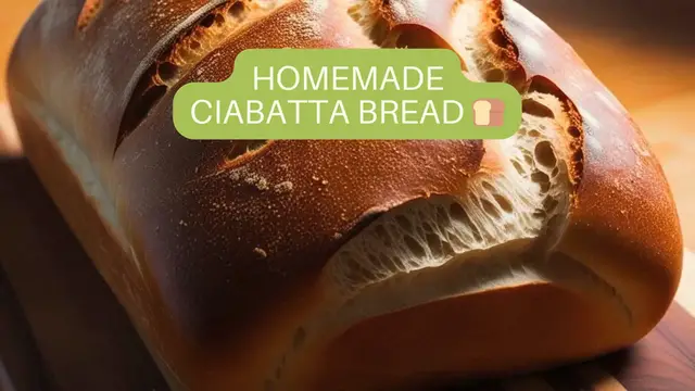 Video thumbnail for Homemade Ciabatta Bread 🍞