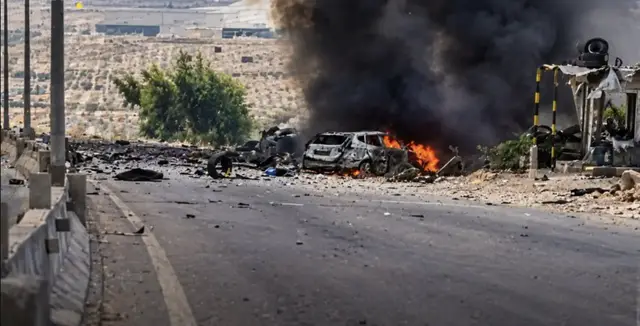 Video thumbnail for Explosion at depot storing weapons left from Syria war kills 14