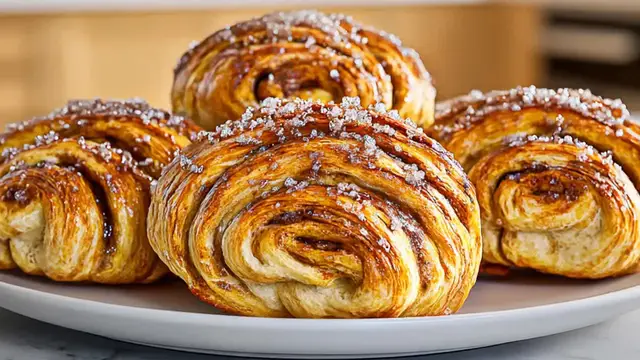 Video thumbnail for Every Swiss grandmother bakes these buns in the summer. Layered, airy and very tasty.