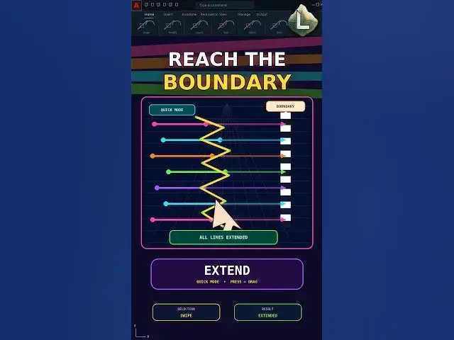 Video thumbnail for Stop Extending AutoCAD Lines One by One