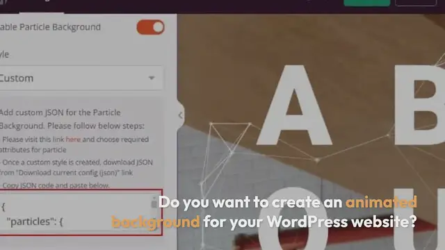 Video thumbnail for How to Add an Animated Background in WordPress (2 Methods)
