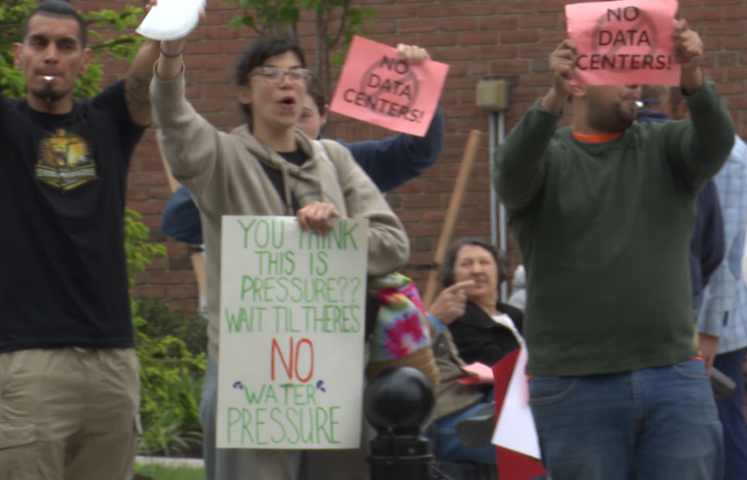 Video thumbnail for Union County Residents Protest Proposed AI Data Center in Kenilworth