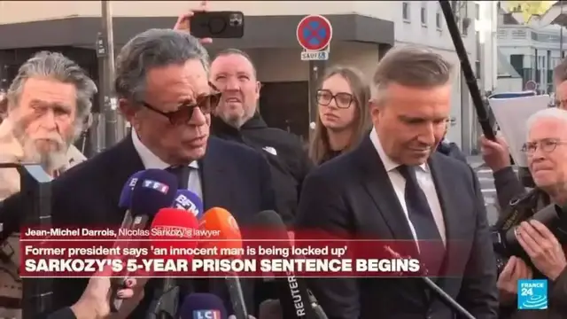 'Video thumbnail for Parole requested for former president Nicolas Sarkozy as prison sentence starts'