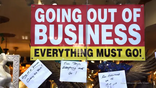 'Video thumbnail for US corporate bankruptcies hit highest level since Great Recession'