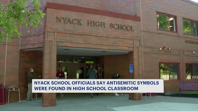 Video thumbnail for Antisemitic symbols found at Nyack High School