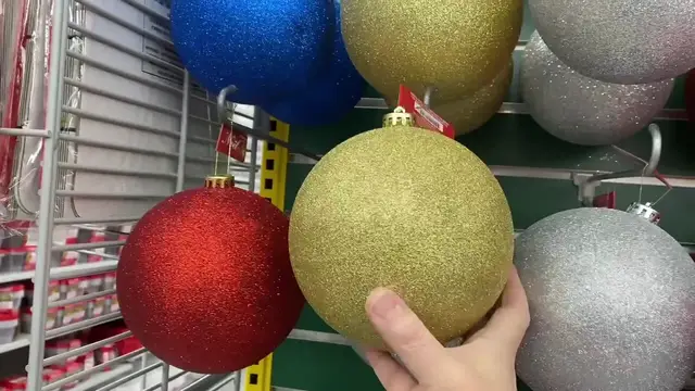 Video thumbnail for I turned 5 giant Christmas ornaments into THIS!
