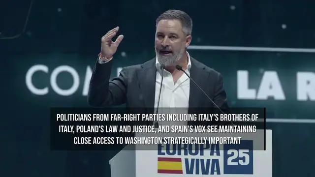 Video thumbnail for European Ultraconservatives Head to Washington to Rebuild Ties With Trump.