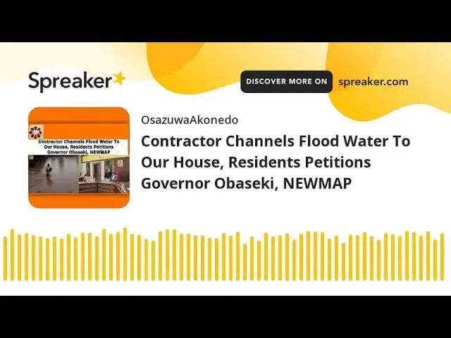 Video thumbnail for Contractor Channels Flood Water To Our House, Residents Petitions Governor Obaseki, NEWMAP