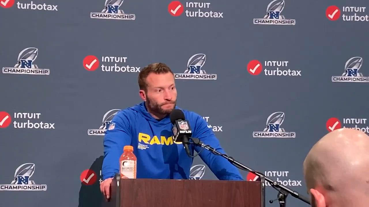 Video thumbnail for Los Angeles Rams Head Coach Sean McVay on Special Teams Issues and More