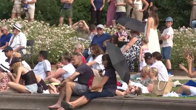 Video thumbnail for Poland: Poland records highest-ever temperature, Hungary urges remote work as heatwave grips Europe.