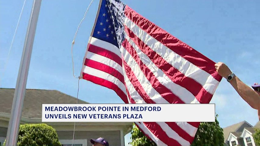 Video thumbnail for Veterans welcomed home with new Veterans Plaza at Meadowbrook Pointe