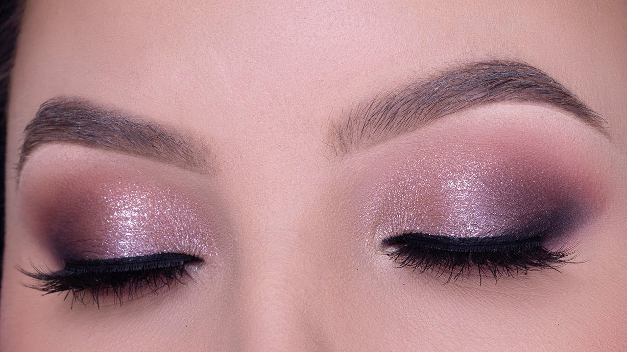 Video thumbnail for Rose Golden Sparkly Eye Makeup Tutorial