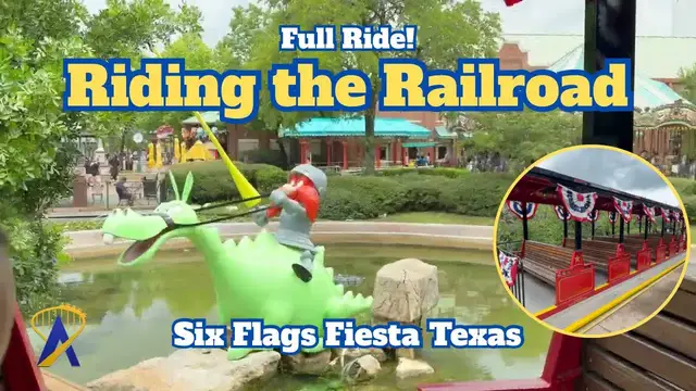 Video thumbnail for Scenic Views & Quarry Walls: Riding the Six Flags Railroad, Fiesta Texas