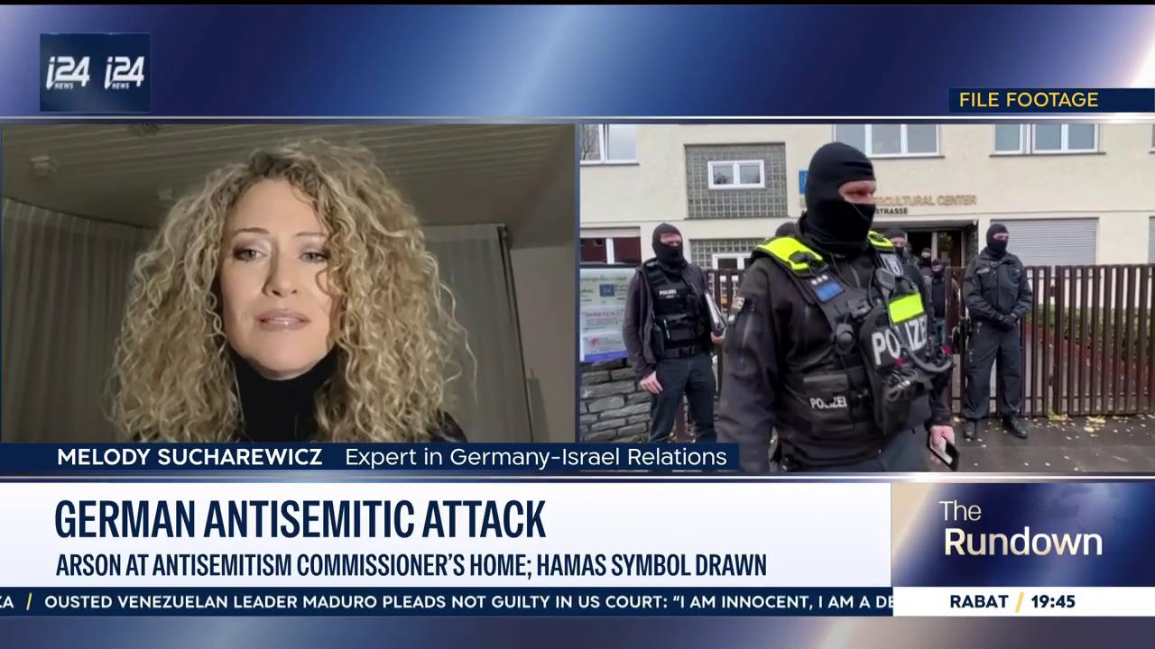 Video thumbnail for Germany: Arson at Antisemitism commissioner's home, Hamas symbol drawn