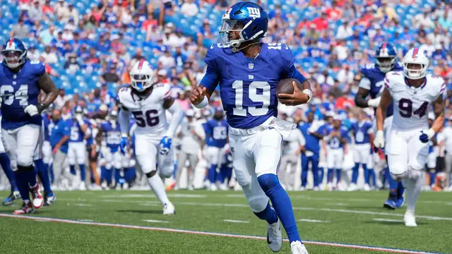 'Video thumbnail for Which QB Has the Highest Ceiling With the New York Giants?'