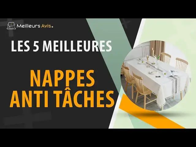 Video thumbnail for ⭐️ MEILLEURE NAPPE ANTI TÂCHES - Comparatif 2024
