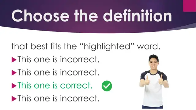 Video thumbnail for Academic Vocabulary Quiz #11