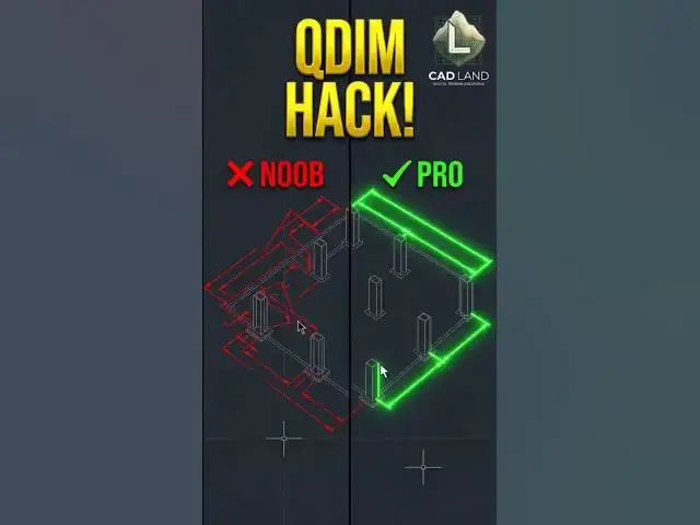 Video thumbnail for How AutoCAD Professionals Dimension Plans in 1 Second ⚡