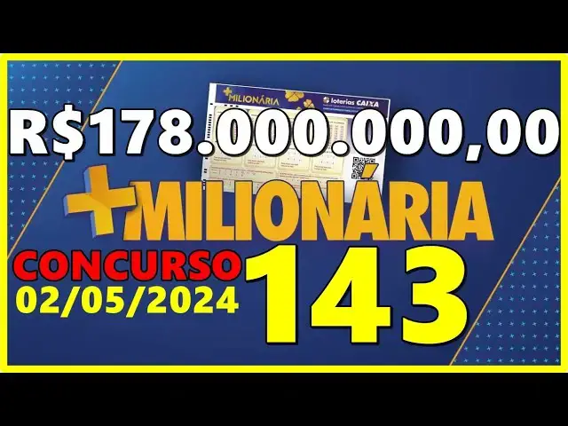 'Video thumbnail for RESULTADO DA +MILIONÁRIA 143 de hoje, quinta 02/05/2024 - +Milionária 143'