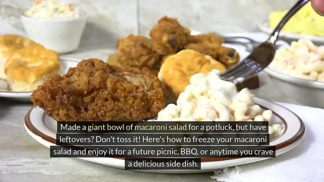 Video thumbnail for How to Freeze Macaroni Salad?