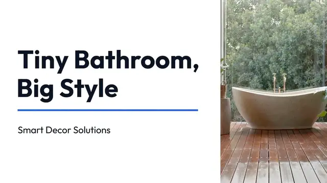 Video thumbnail for Tiny Bathroom, Big Style: Smart Decor Ideas