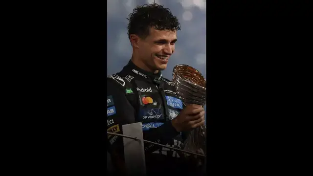 Video thumbnail for Margarida Corceiro shares a picture with Lando Norris after the driver sealed the championship ⭐