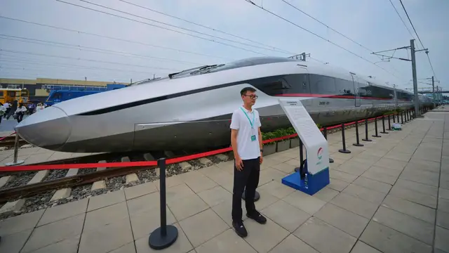 'Video thumbnail for China’s high-speed trains expand global influence with rail technology'