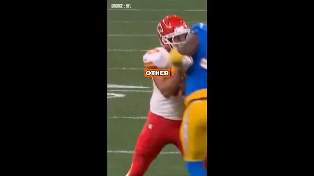 'Video thumbnail for Travis Kelce Takes Nasty Elbow and Slap from a Chargers Player Without Ejection'
