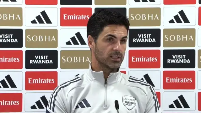 'Video thumbnail for Arteta: Arsenal injury woes can be 'positive thing' against Liverpool'