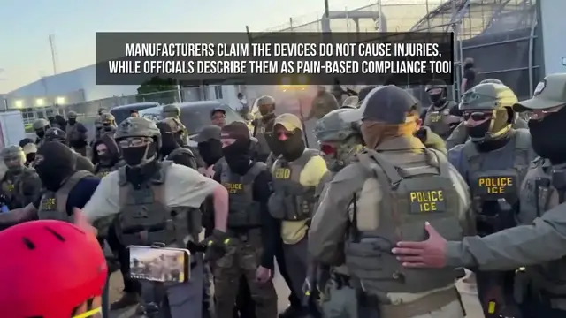 Video thumbnail for ICE Plans to Equip Agents With Electric Shock Gloves.