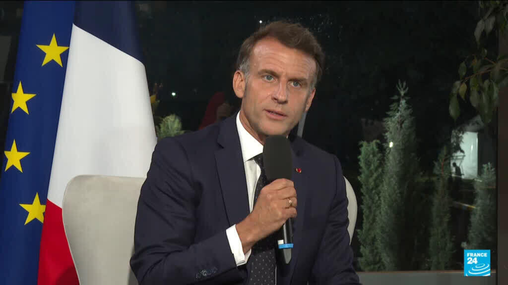 Video thumbnail for Macron's interview with FRANCE 24: French president recaps his work in Africa over 2 terms