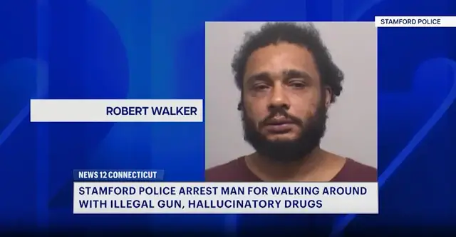 Video thumbnail for Convicted felon found in Stamford with gun stolen from 2023 South Carolina car break-in