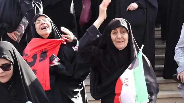 Video thumbnail for Iran: Public farewell ceremony for Ali Khamenei begins in Tehran (2).