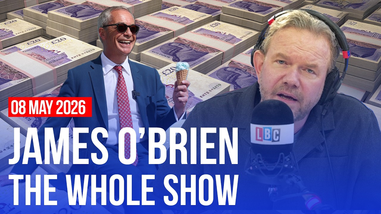 Video thumbnail for Farage's mysterious donors | James O’Brien - The Whole Show