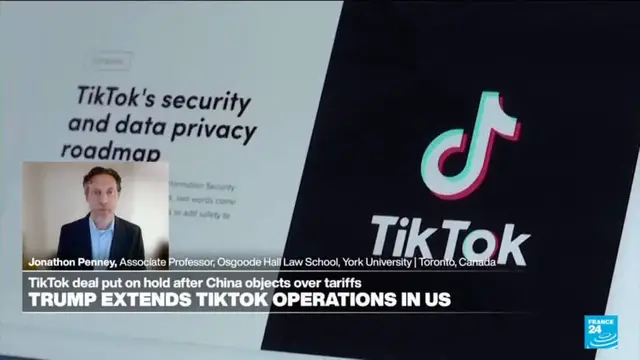 Video thumbnail for President Trump gives TikTok 75 more days to find non-Chinese buyer