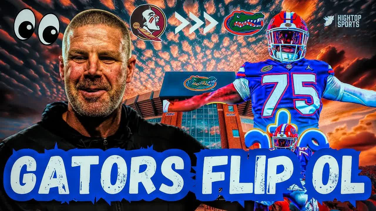 Video thumbnail for Gators Flip HUGE OL Recruit from FSU!