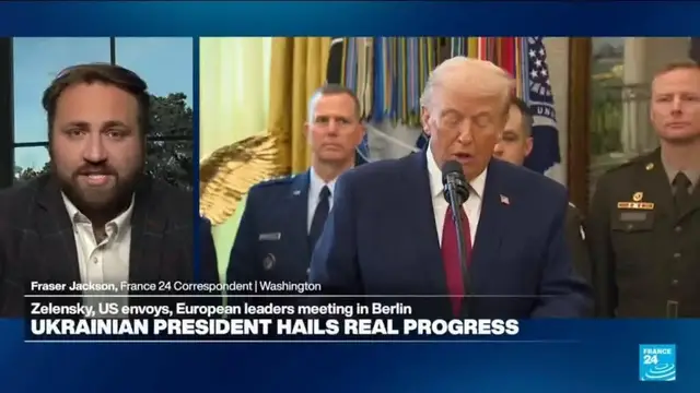 Video thumbnail for US dangles security guarantees for Ukraine but no deal on 'painful' territorial concessions