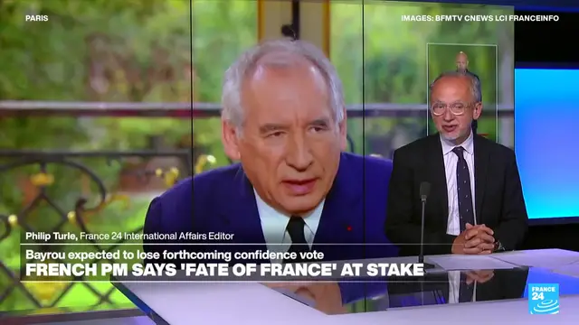 'Video thumbnail for French PM Bayrou tries to shore up support for budget plan ahead of confidence vote'