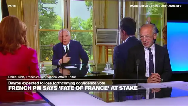 'Video thumbnail for French PM Bayrou tries to shore up support for budget plan ahead of confidence vote'