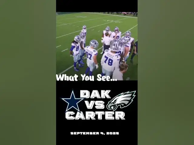 'Video thumbnail for Jalen Carter of the Eagles and what really happened! Dak isn’t innocent… Cowboys fans.'