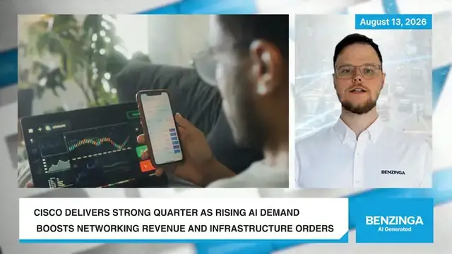 Video thumbnail for Cisco Rides AI Demand