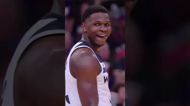 Video thumbnail for Anthony Edwards' Historic Playoff Performance: 40 Points, 9 Rebounds, 6 Assists!