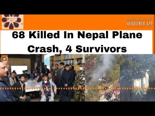 Video thumbnail for 68 Killed In Nepal Plane Crash, 4 Survivors ~ OsazuwaAkonedo
