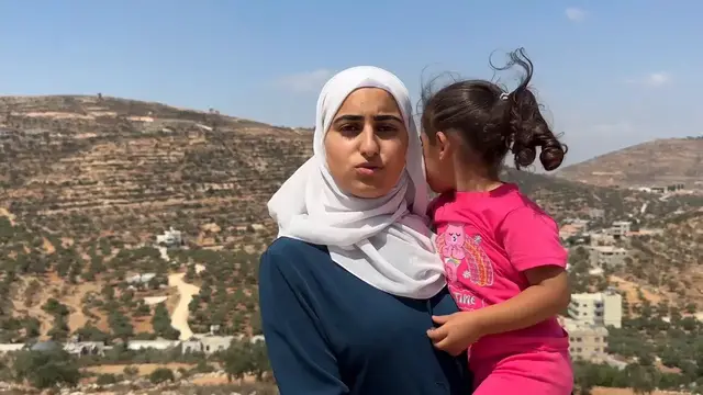 Video thumbnail for Settler siege leaves Palestinian family unable to return home in West Bank's Qusra.