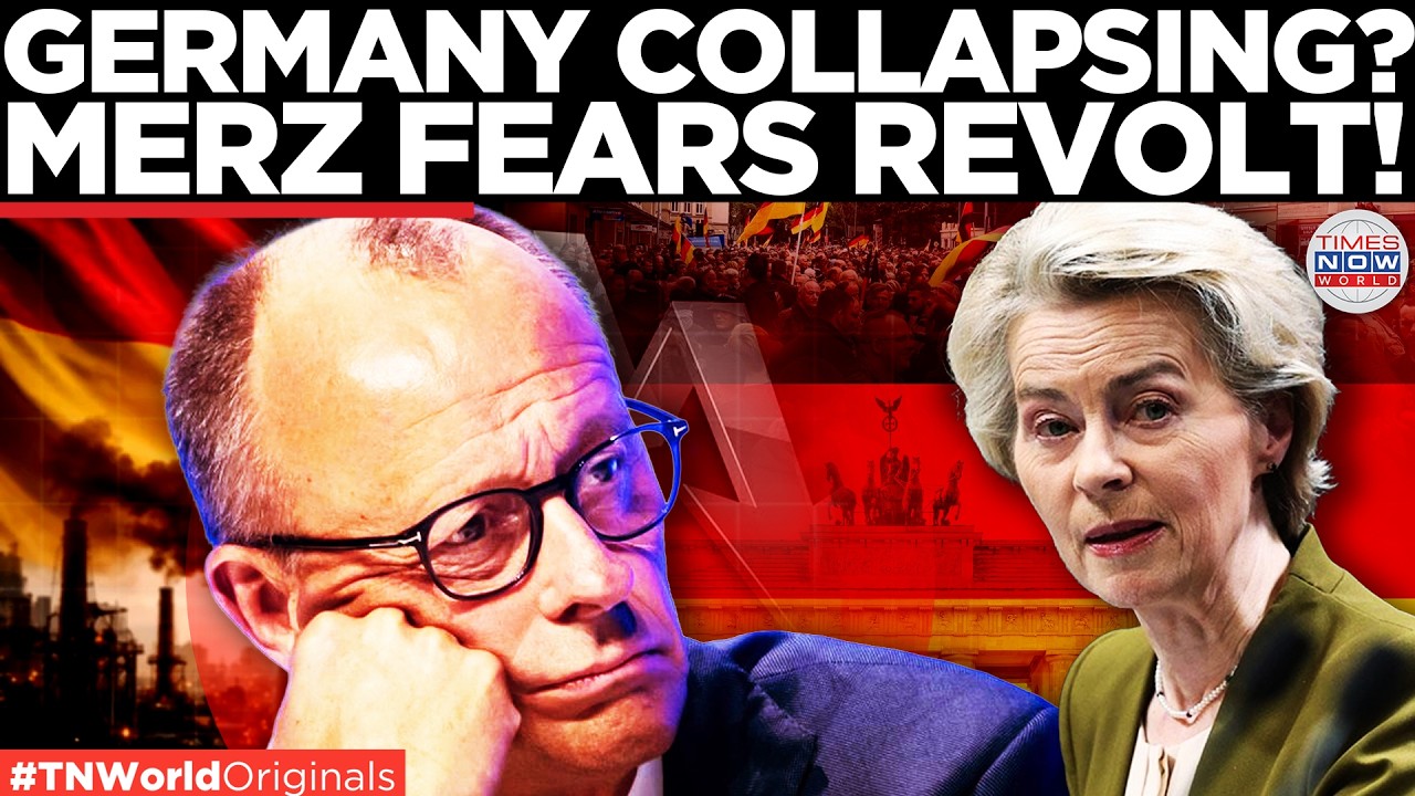 Video thumbnail for GERMANY IN CRISIS? Merz Warns Of Economic Collapse And Nationalist Surge | Times Now World