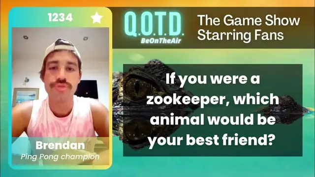 Video thumbnail for Our Favorite Answers: Brendan wants a crocodile BFF. Don't we all!