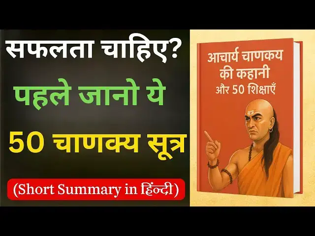 'Video thumbnail for आचार्य चाणक्य की कहानी और 50 शक्तिशाली शिक्षाएँ | Chanakya Niti Explained in Hindi'