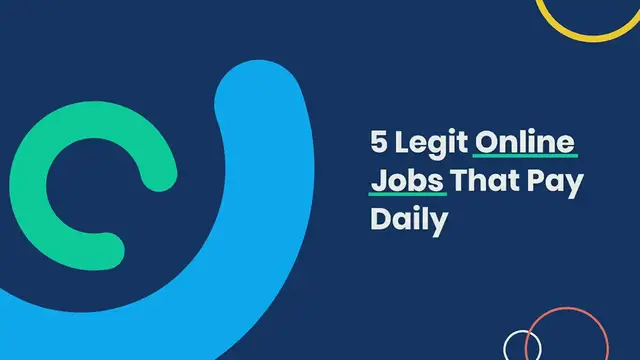 Video thumbnail for 5 legit online jobs that pay daily